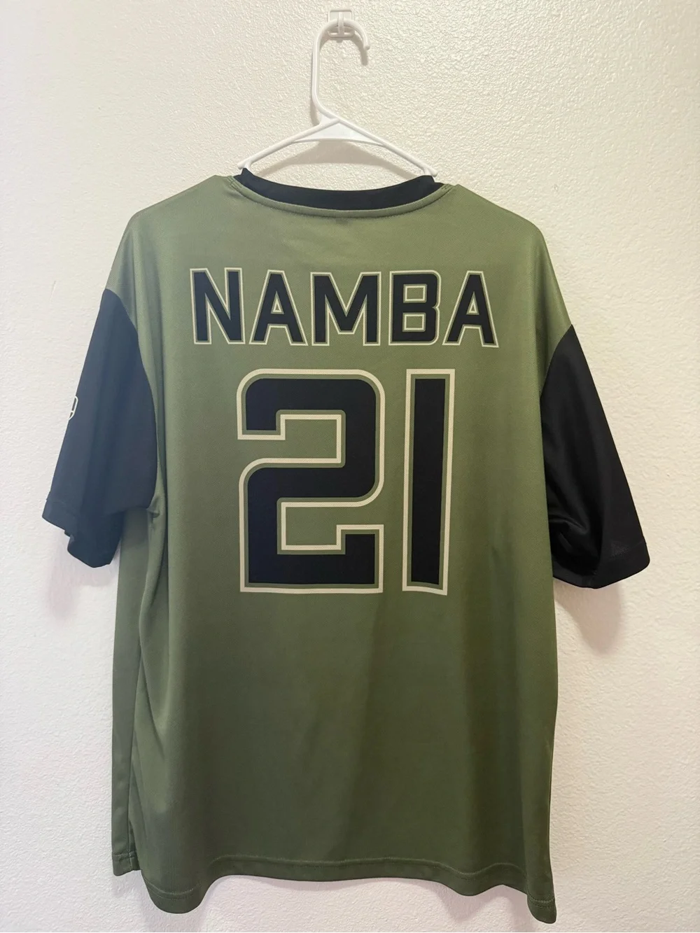 Olive Green & Black Short Sleeve Jersey